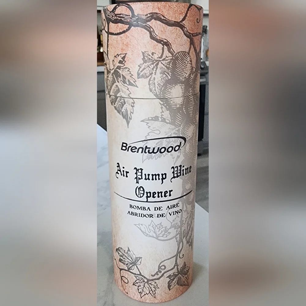 Brentwood Wine Bottle Opener Cork Air Pump Foil Cutter,‎ Vacuum Stopper, Aerator
